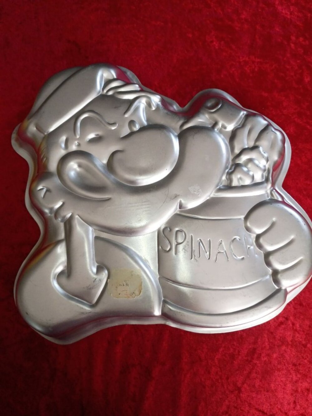 Wilton 1980 Popeye The Sailor Man Cake Pan 502-1719 Vintage Aluminum‎ Mold Tin